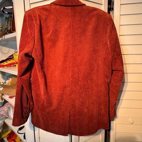 Women’s Rust Corduroy Blazer - Picture 4 of 5